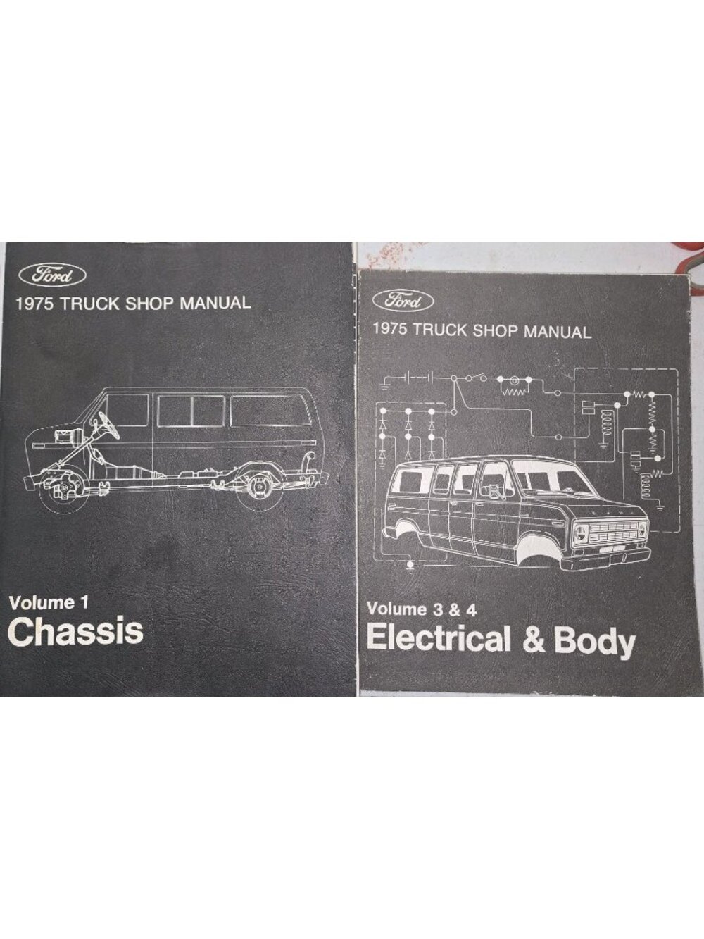 1975 Ford Truck F-100,-150, F-250, F-350 Factory Shop Service Manual Vol 1+3+4